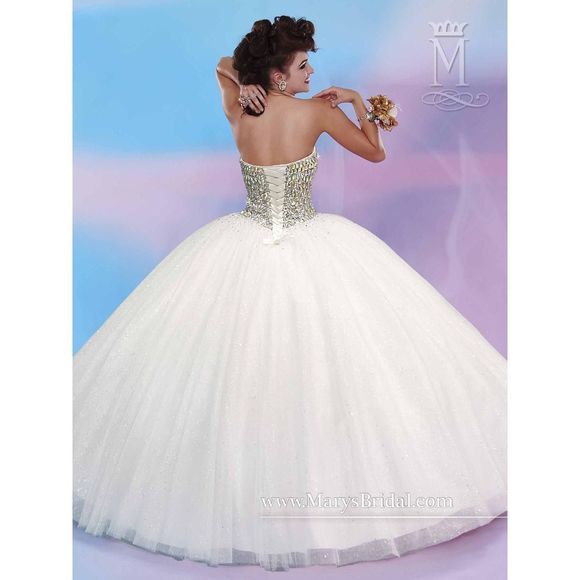 Gold Mary's Size 6 Ball gown dress - Picture 2 of 2